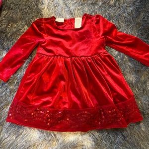 💙 3/$30 NWOT Christmas Dress Baby Girl Koala Kids